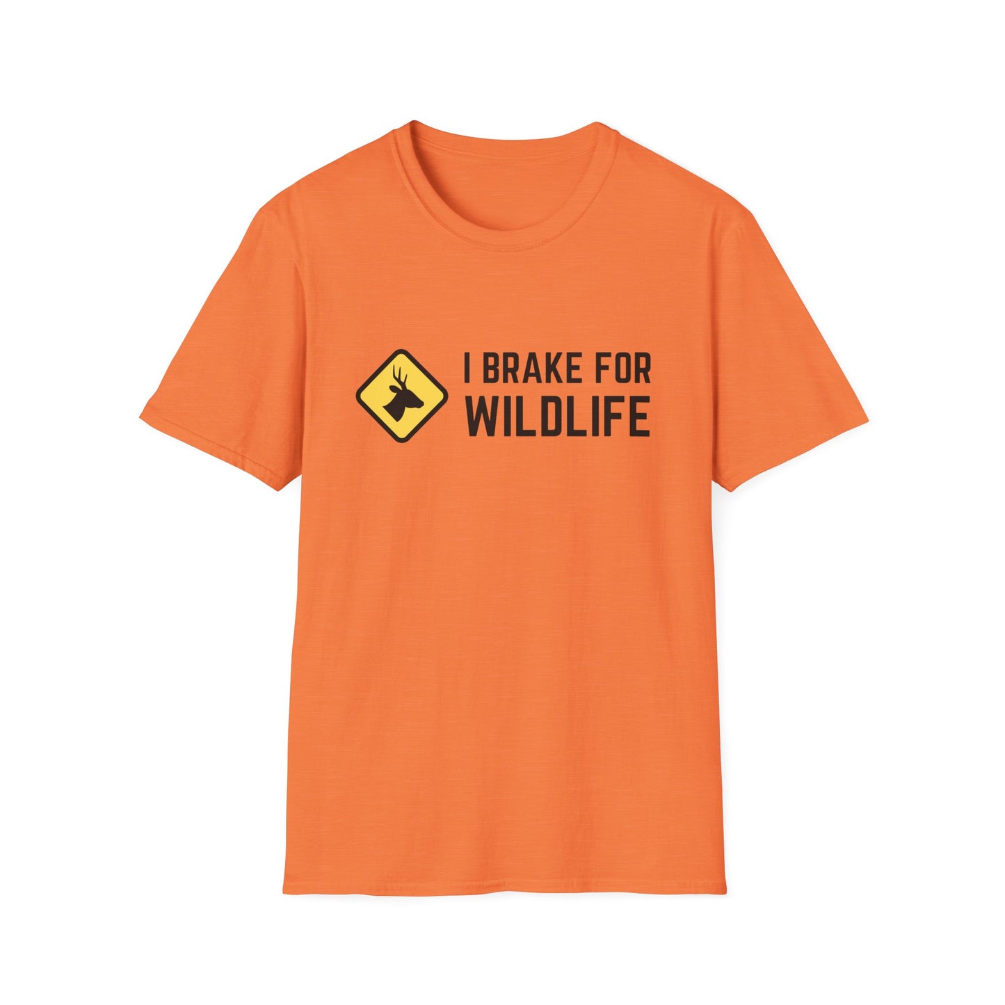 I Brake for Wildlife Unisex Softstyle Tee