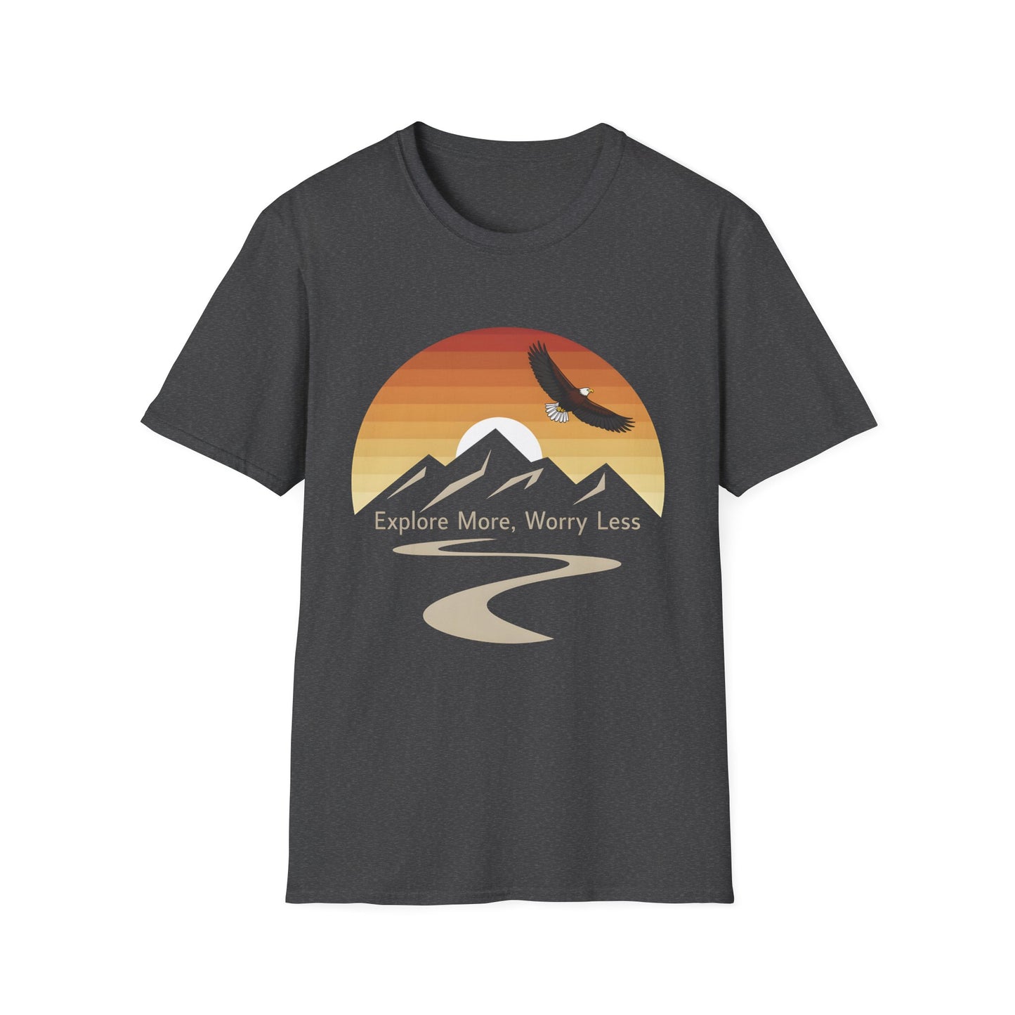 Explore More, Worry Less - Adventure & Nature Inspired Tee
