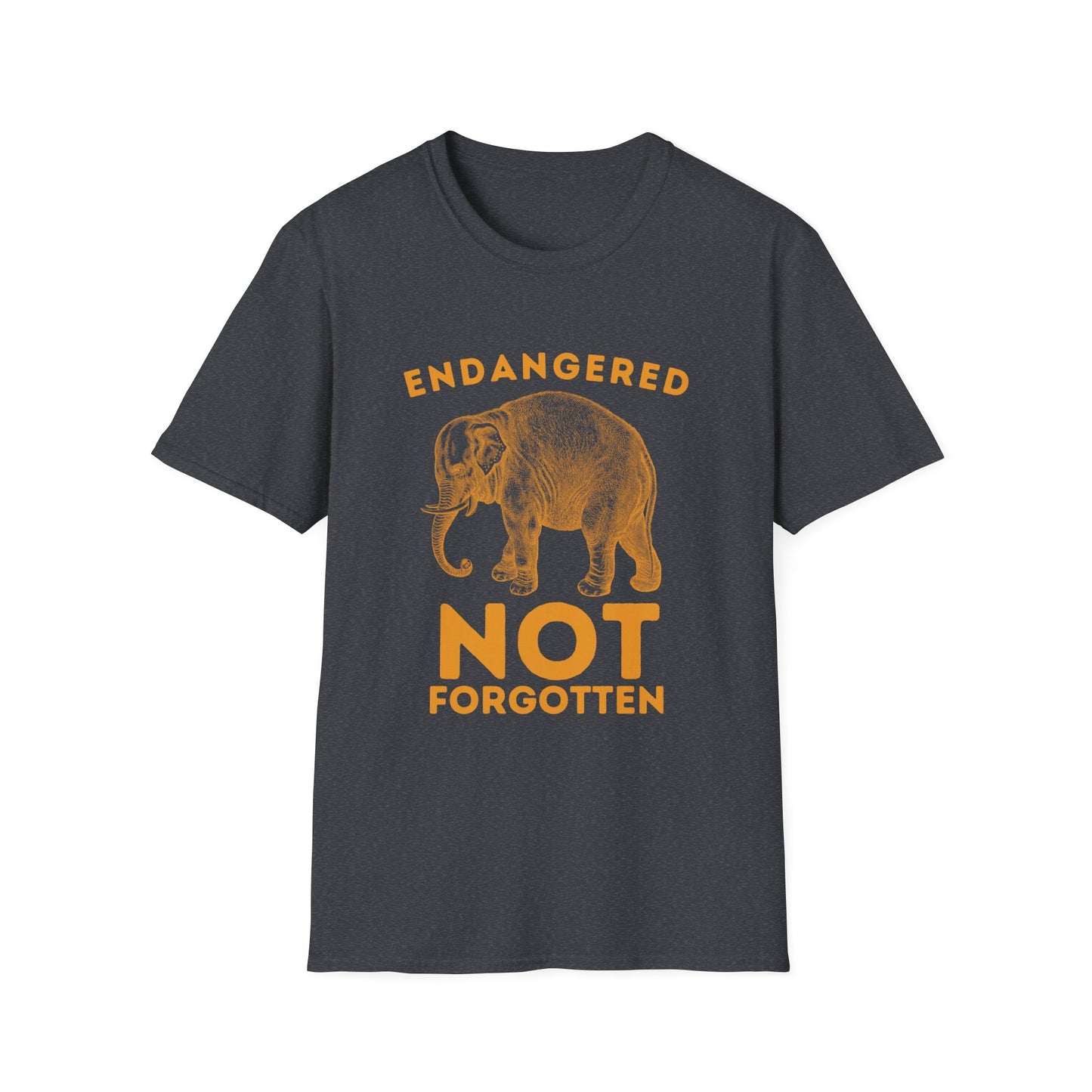 Endangered Not Forgotten Elephant Unisex T-Shirt