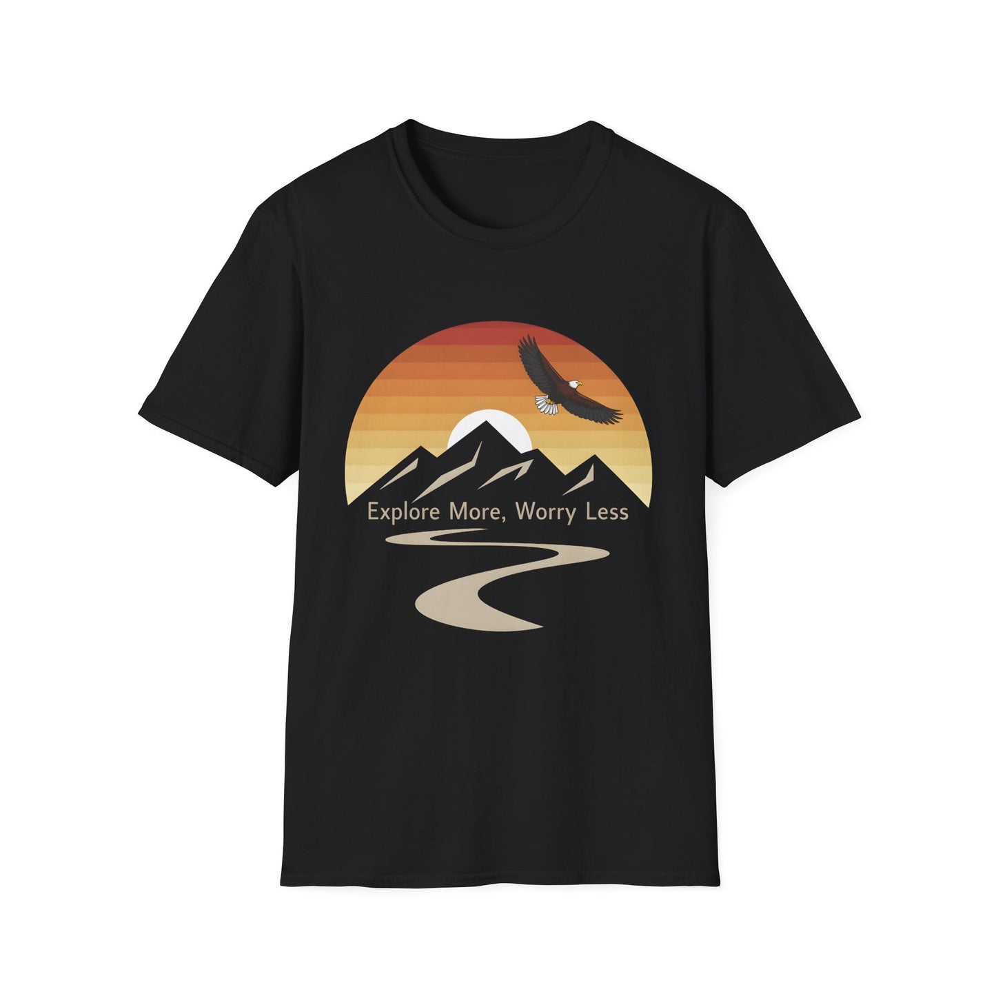 Explore More, Worry Less - Adventure & Nature Inspired Tee