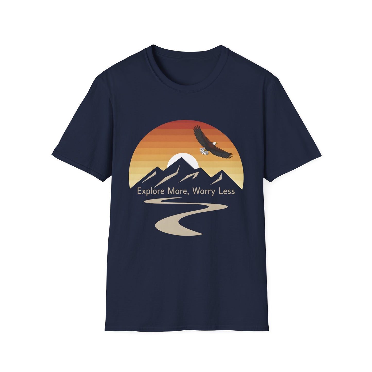 Explore More, Worry Less - Adventure & Nature Inspired Tee