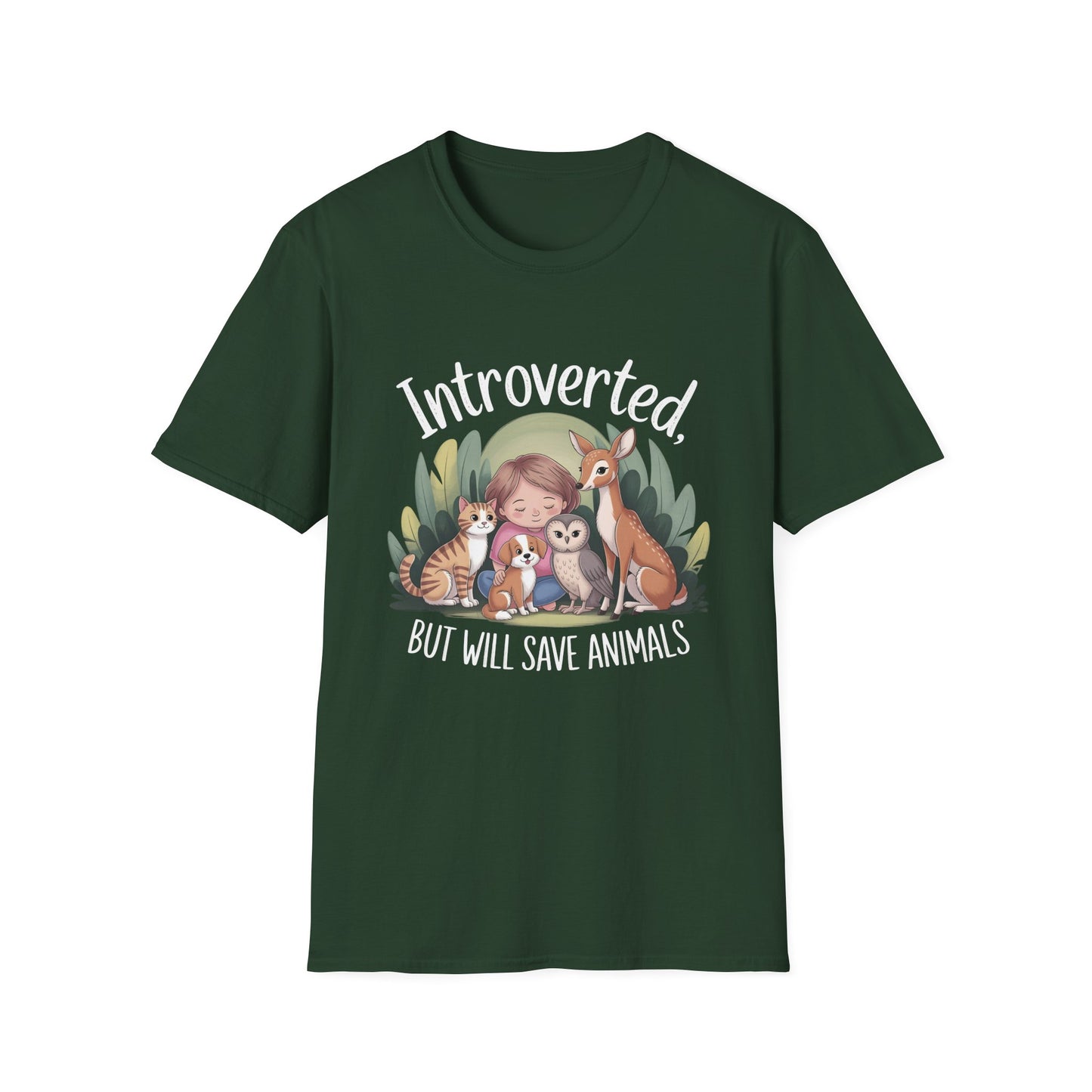 Introverted, But Will Save Animals Tee