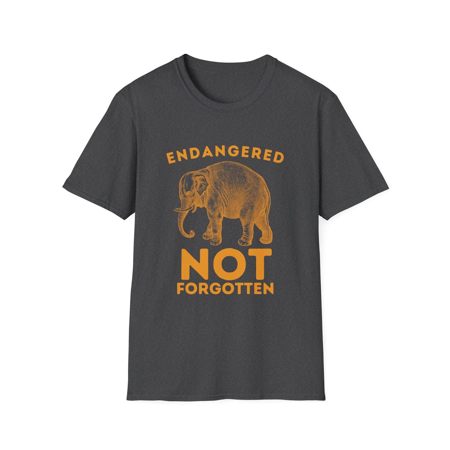 Endangered Not Forgotten Elephant Unisex T-Shirt
