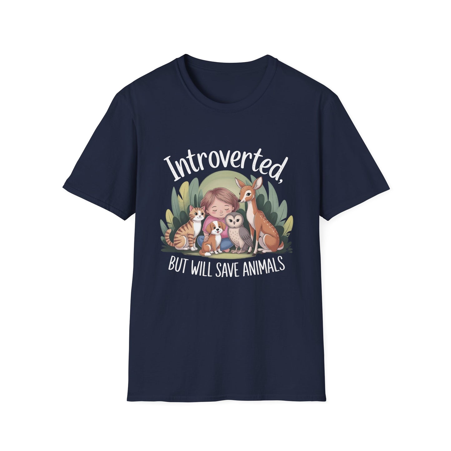 Introverted, But Will Save Animals Tee