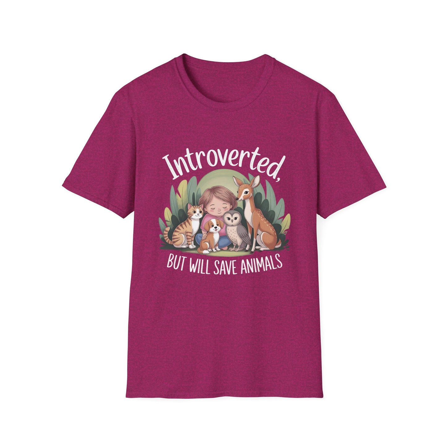 Introverted, But Will Save Animals Tee