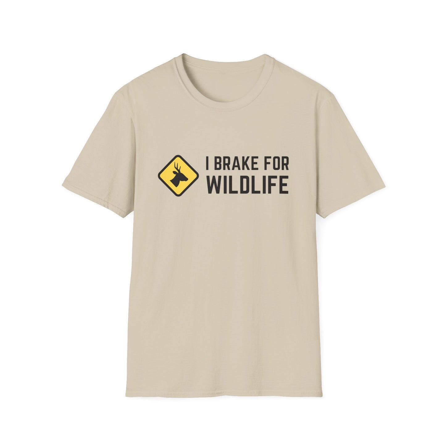 I Brake for Wildlife Unisex Softstyle Tee