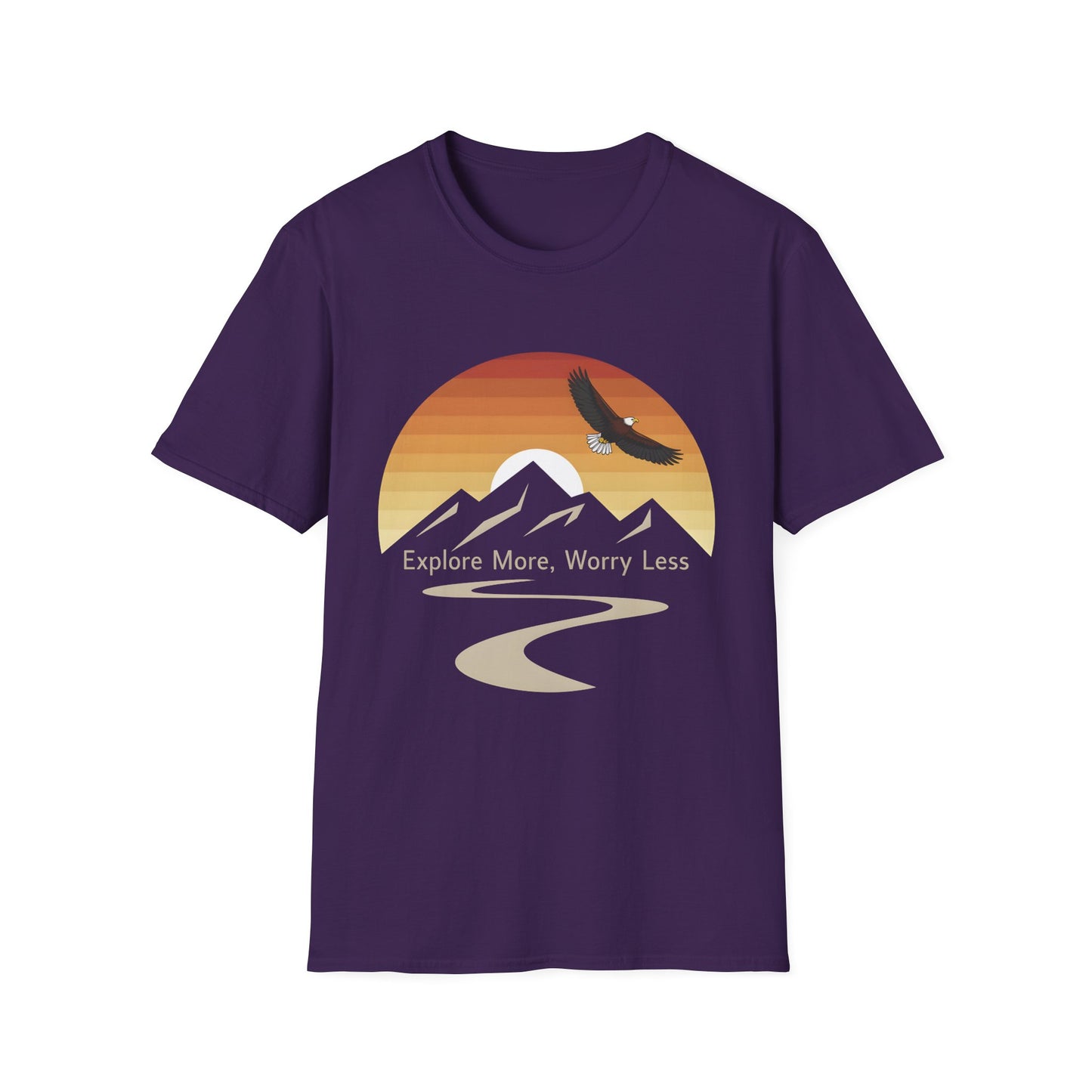 Explore More, Worry Less - Adventure & Nature Inspired Tee