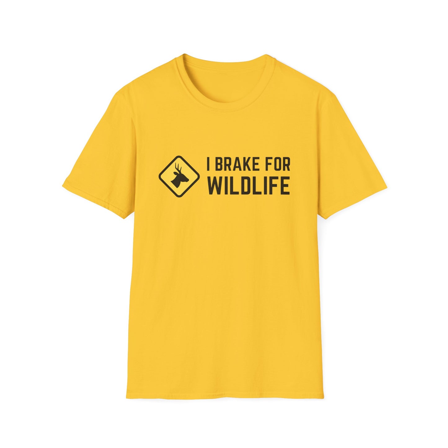 I Brake for Wildlife Unisex Softstyle Tee