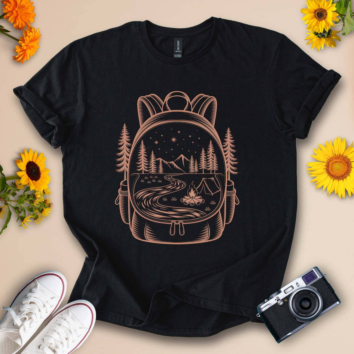 Adventure Awaits Nature Lover Camping Shirt