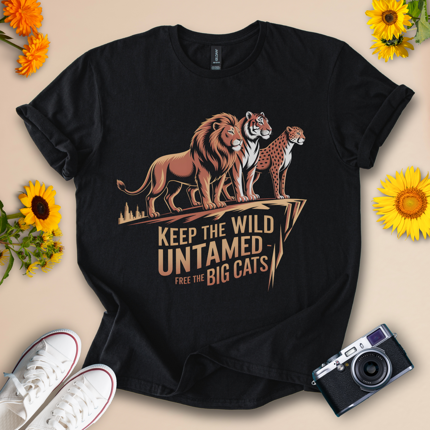 Keep the Wild | Big Cats Wildlife Design Tee