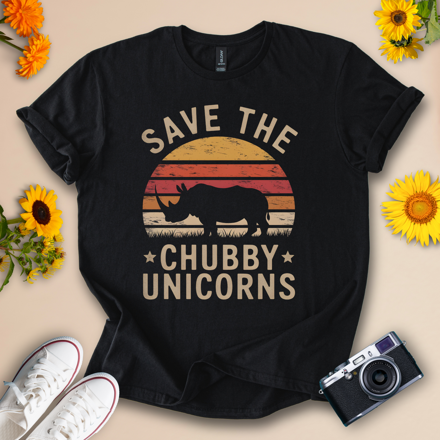 Save the Chubby Unicorns Tee – Cute Unisex Animal Shirt