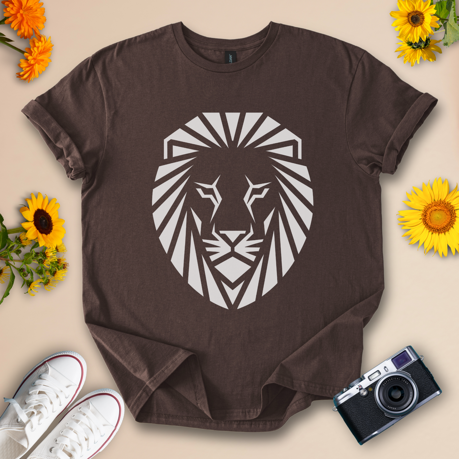 Majestic Lion Graphic T-Shirt For Animal Lovers | Wildlife Conservation Tee - Wildserve - Inspirational Wildlife Tees