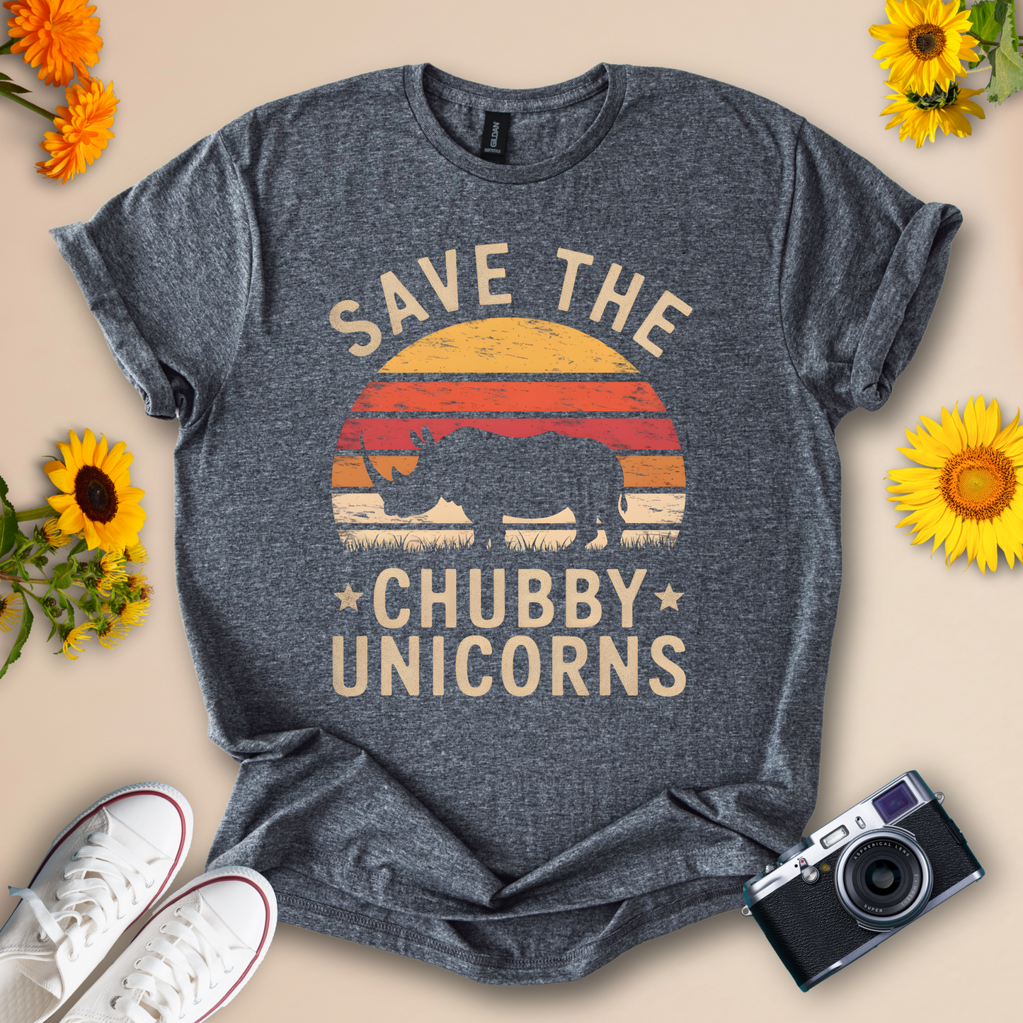 Save the Chubby Unicorns Tee – Cute Unisex Animal Shirt