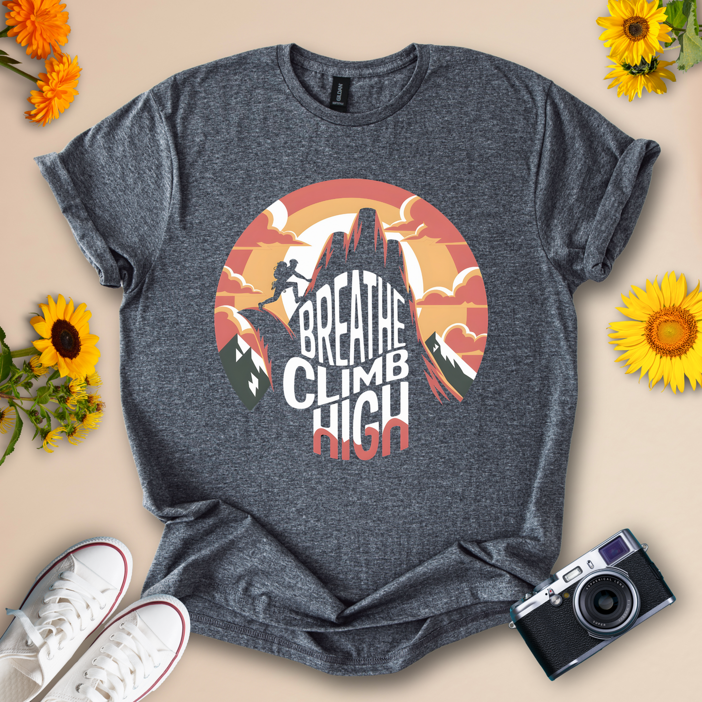 Breathe Climb High Adventure - Outdoor Enthusiasts Tee