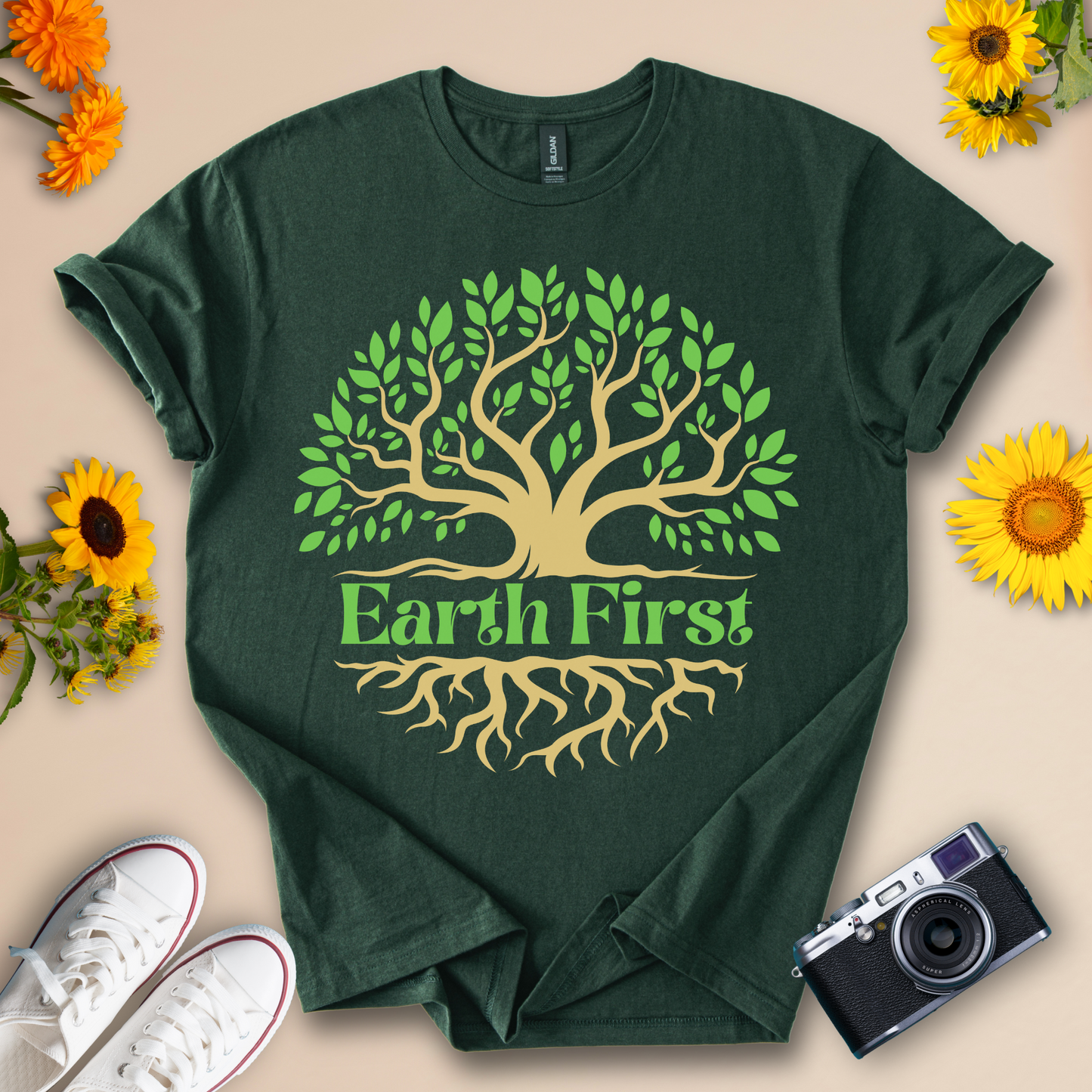 Earth First Tee - Wildserve - Inspirational Wildlife Tees