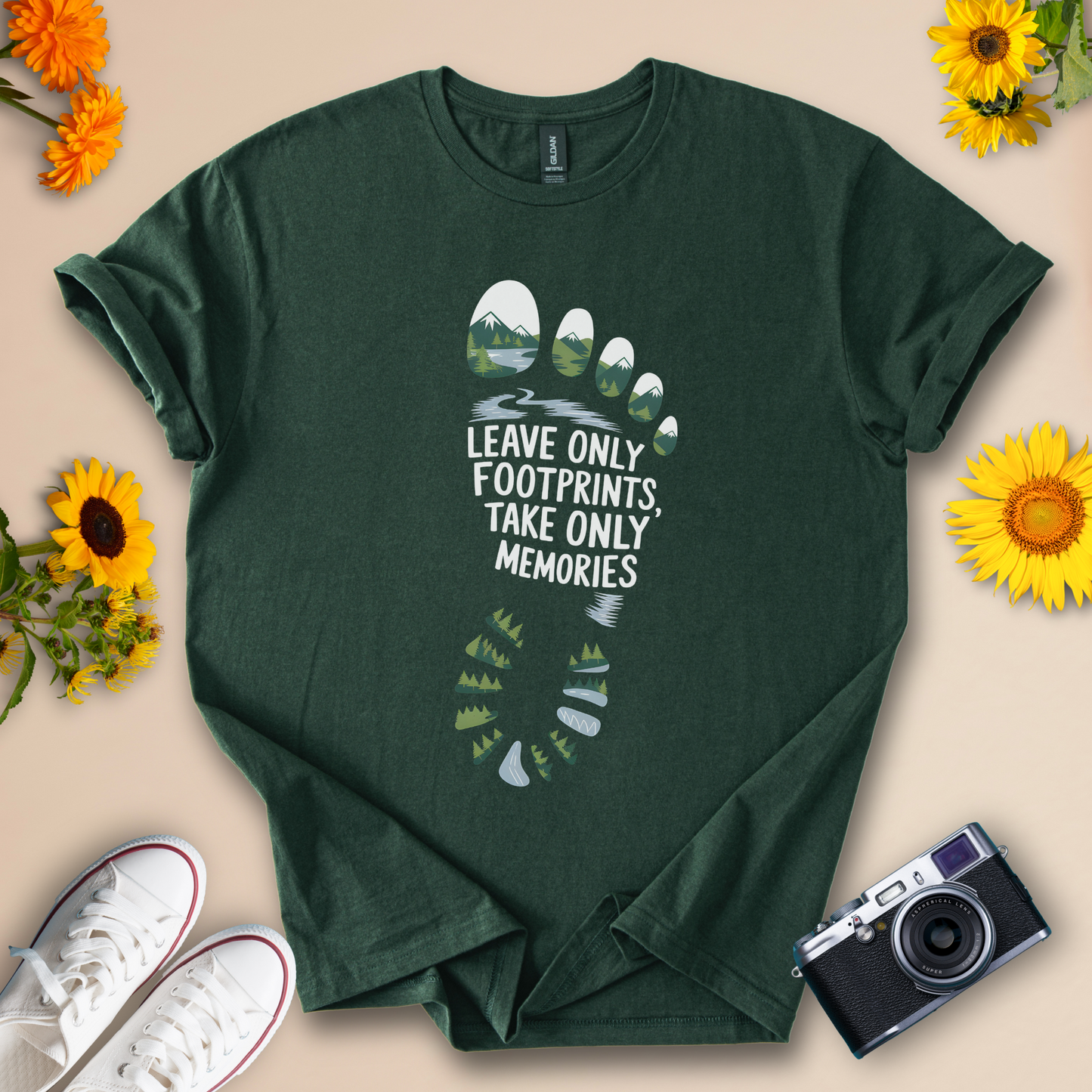 Leave Only Footprints, Take Only Memories - Wildlife Adventure Tee