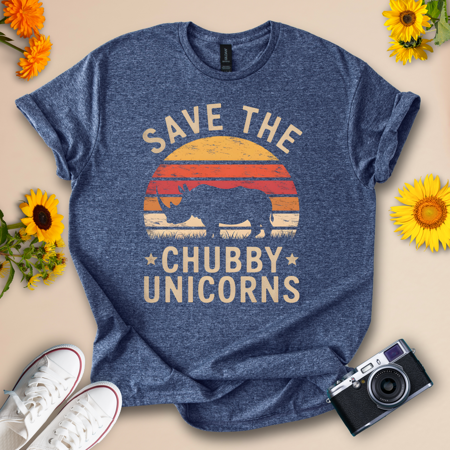 Save the Chubby Unicorns Tee – Cute Unisex Animal Shirt