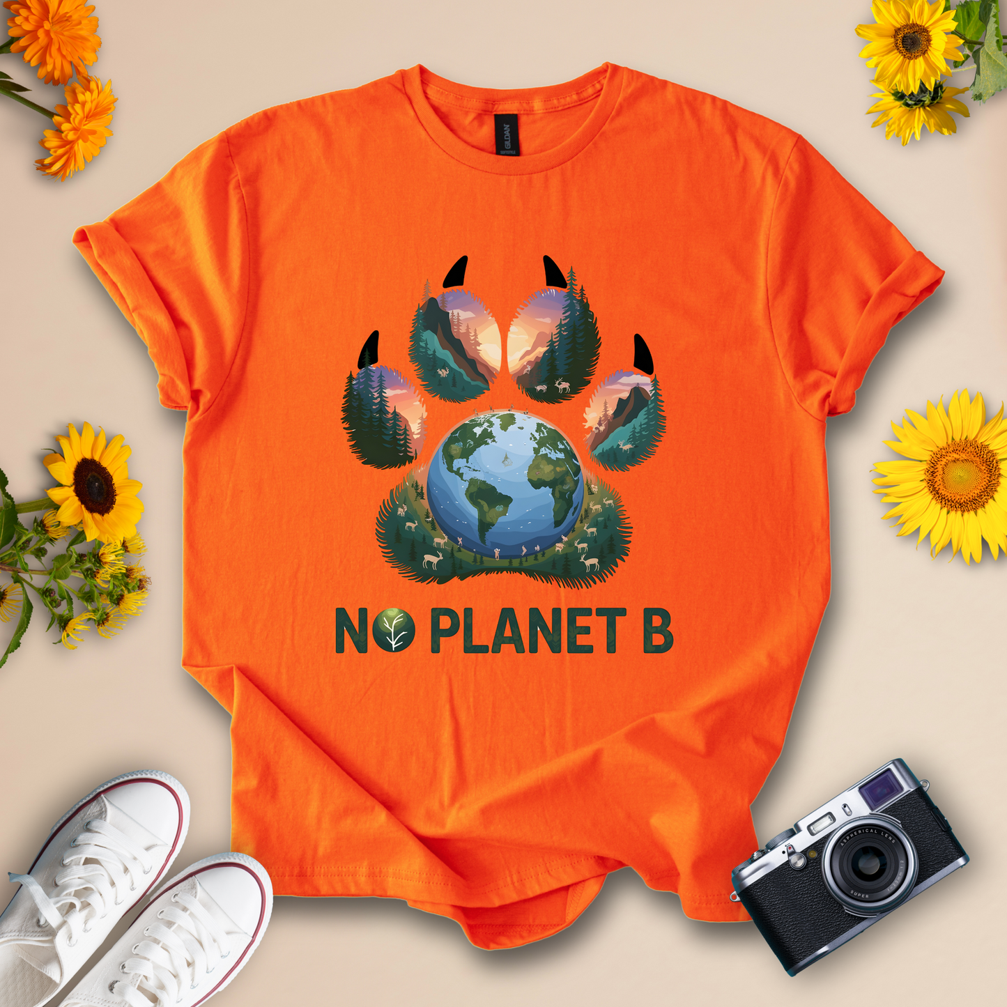 No Planet B Earth Design Tee