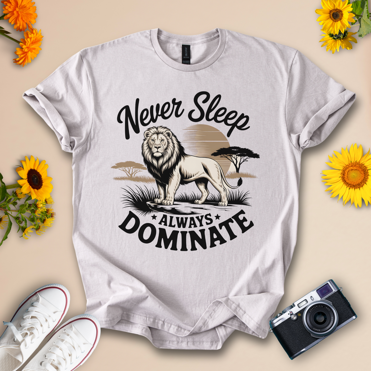 Lion Motivational T-Shirt – Unisex Statement Tee