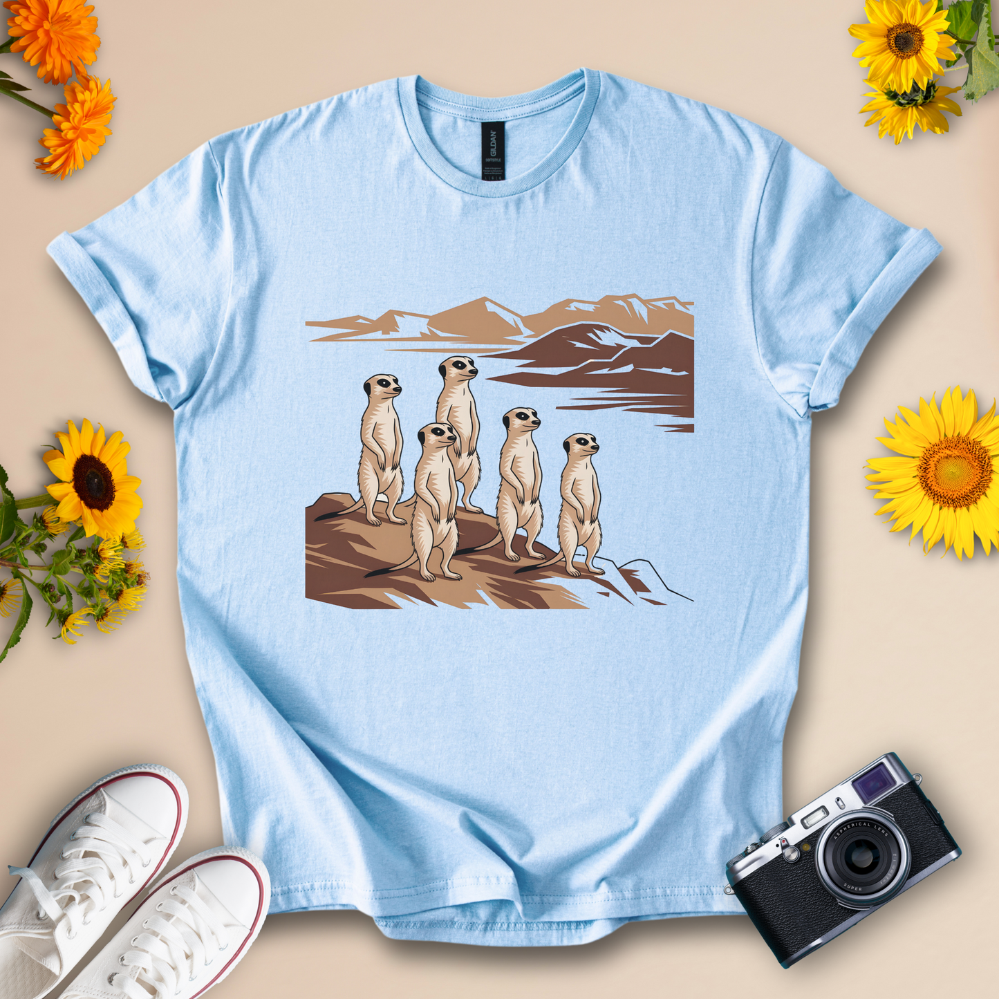 Funny Meerkat T-Shirt – Desert Wildlife Animal Tee for Safari and Nature Lover
