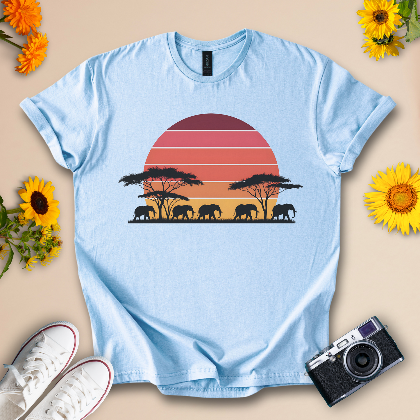 African Sunset Safari Tee