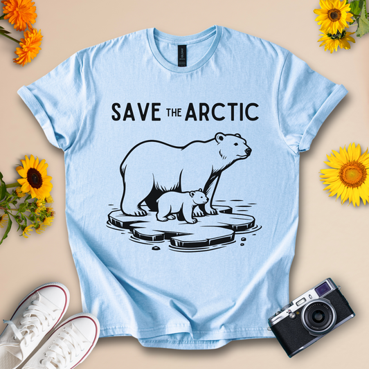 Save the Arctic Unisex Wildlife Eco Tee - Wildserve - Inspirational Wildlife Tees