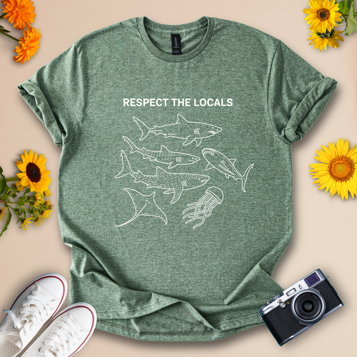 Respect the Locals Ocean Tee – Softstyle Unisex Shirt
