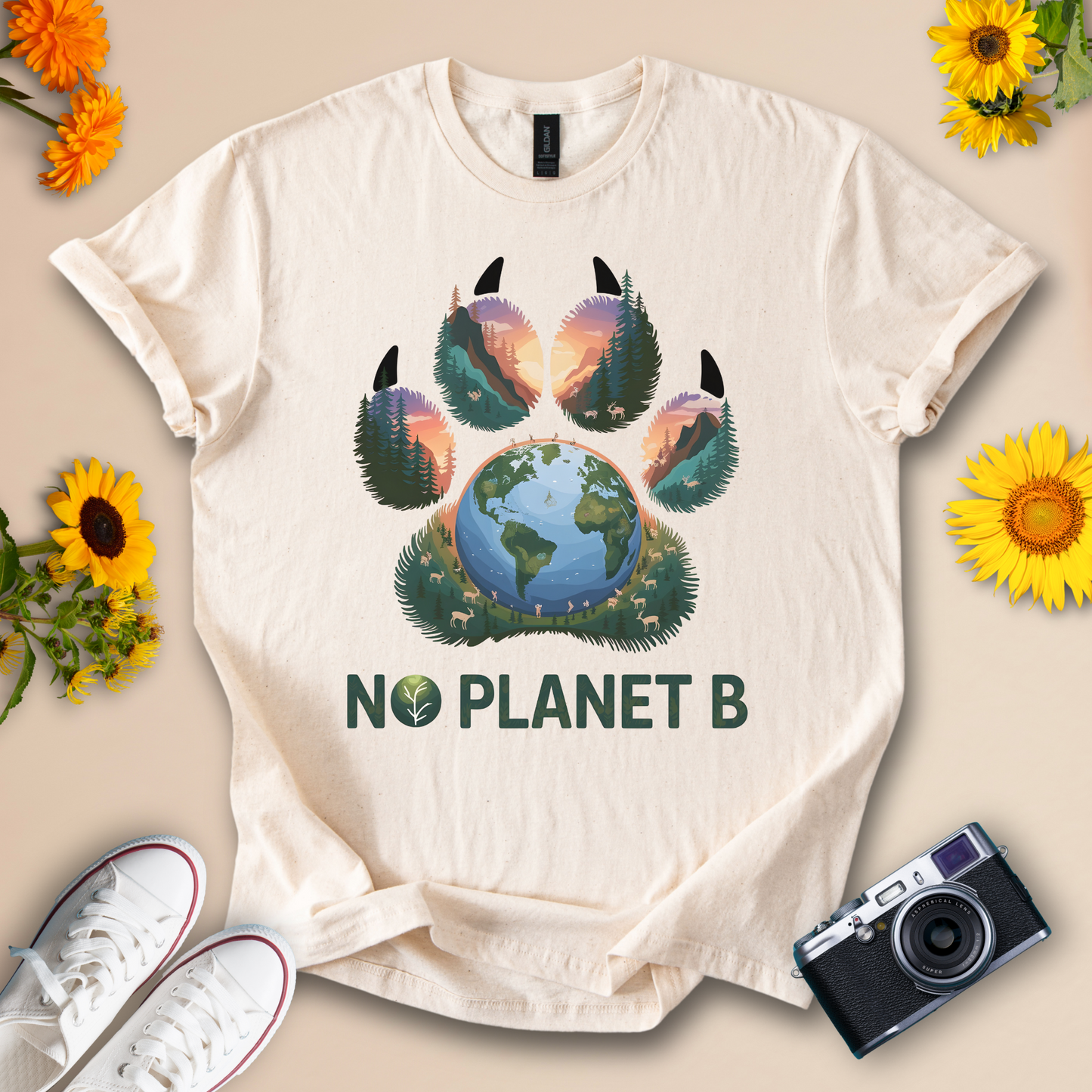 No Planet B Earth Design Tee