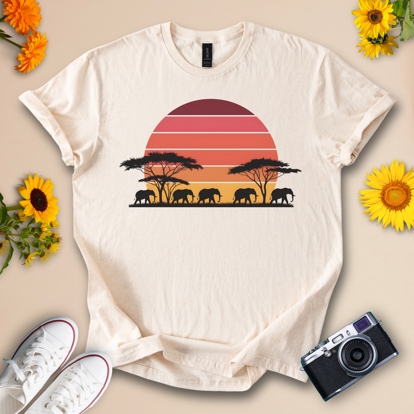 African Sunset Safari Tee