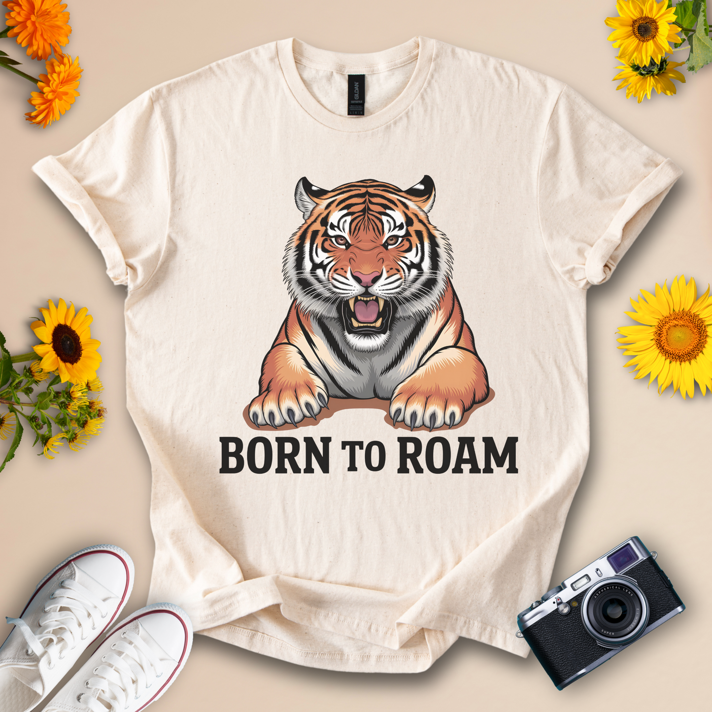 Born to Roam Tiger Tee