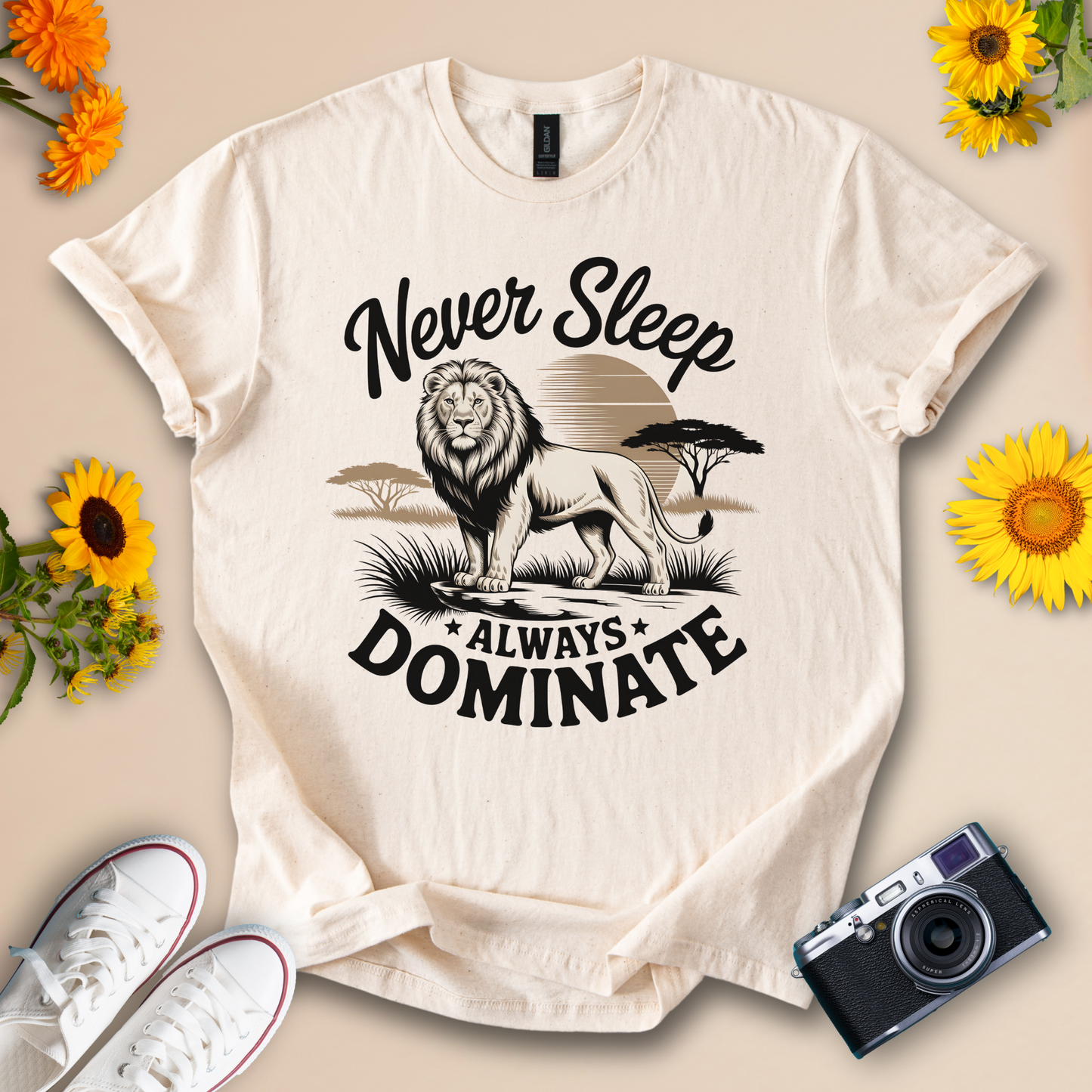 Lion Motivational T-Shirt – Unisex Statement Tee