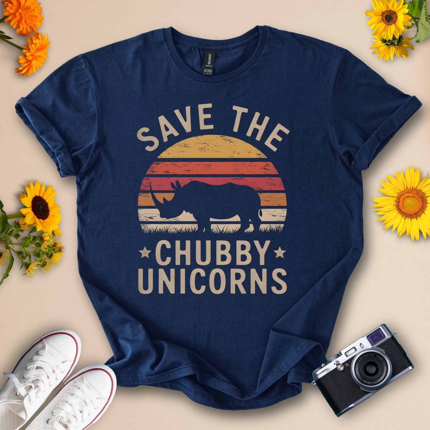 Save the Chubby Unicorns Tee – Cute Unisex Animal Shirt