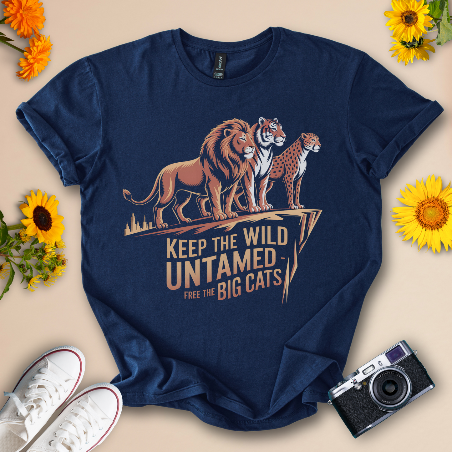 Keep the Wild | Big Cats Wildlife Design Tee