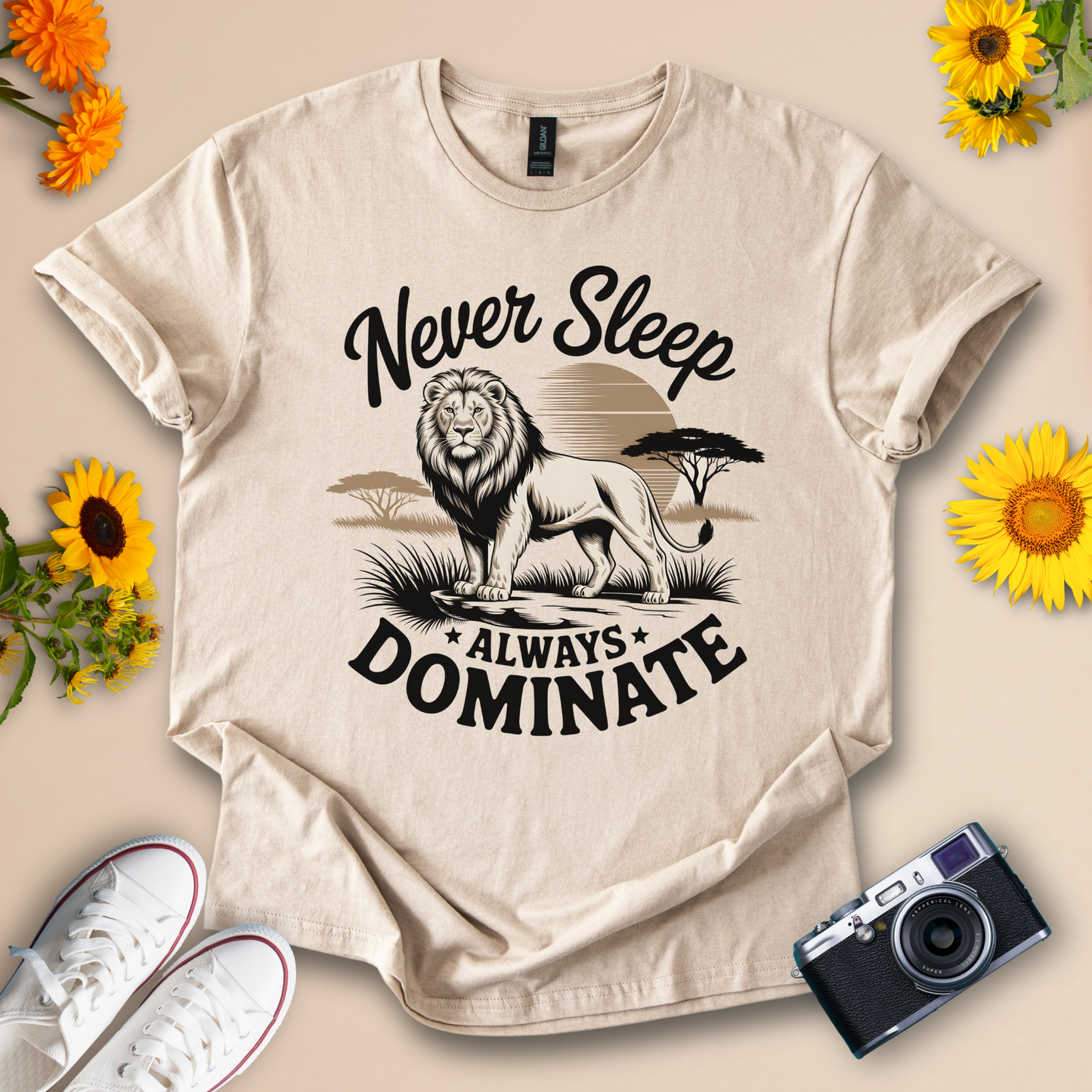 Lion Motivational T-Shirt – Unisex Statement Tee