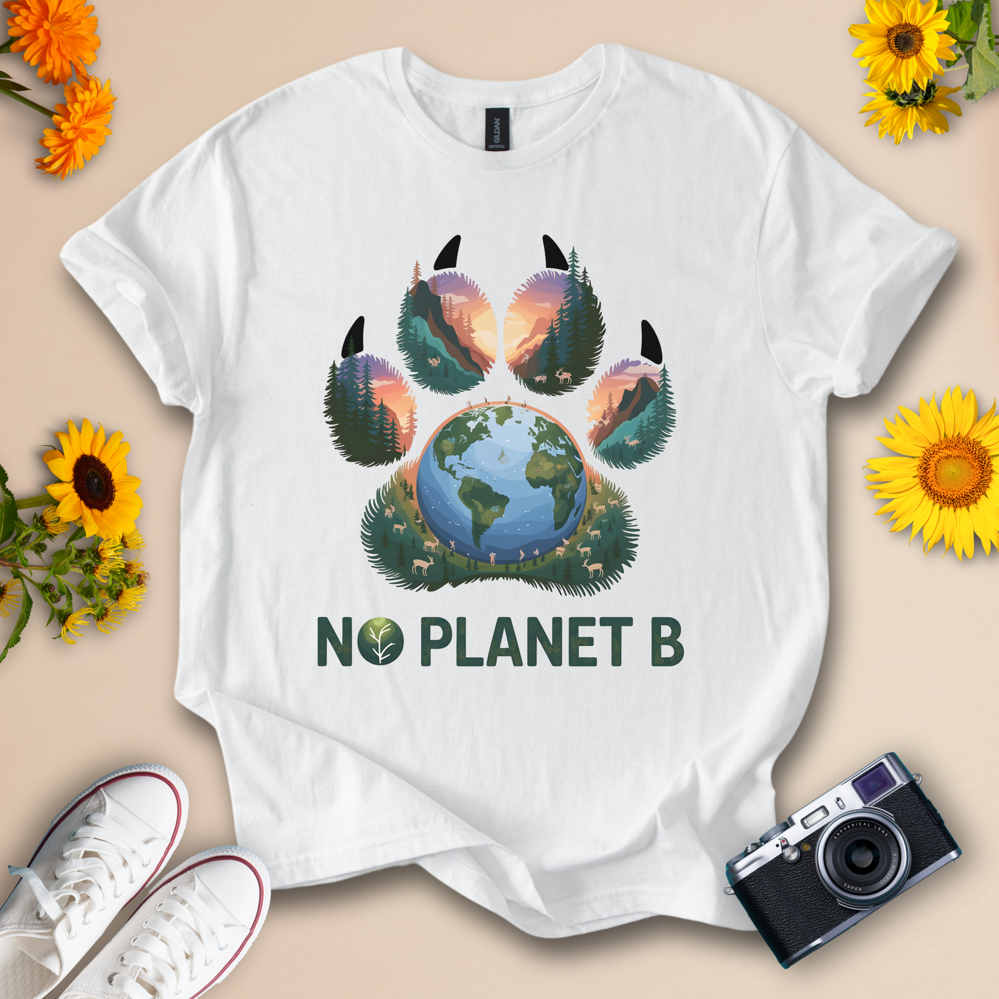 No Planet B T-Shirt | Eco Friendly Nature & Environmental Awareness Tee - Wildserve - Inspirational Wildlife Tees