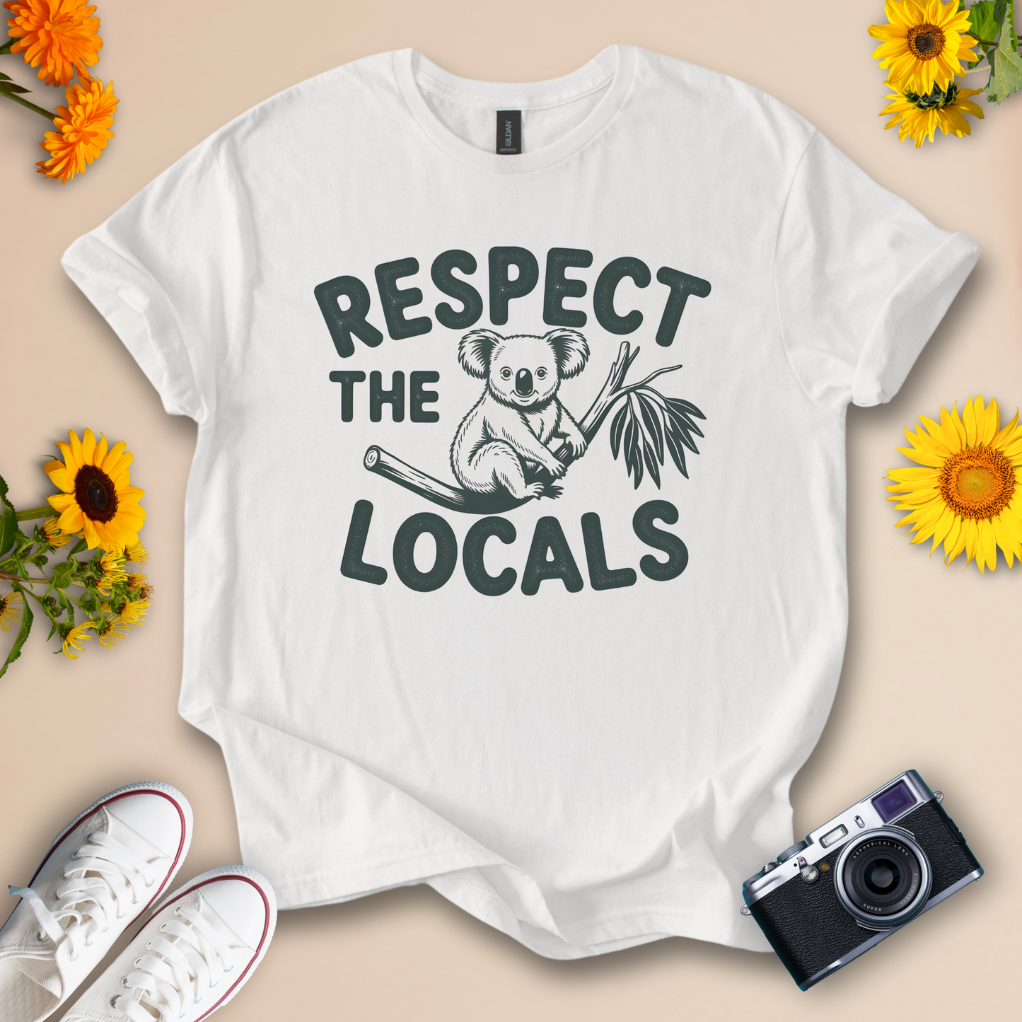 Koala T-Shirt – Respect the Locals Design