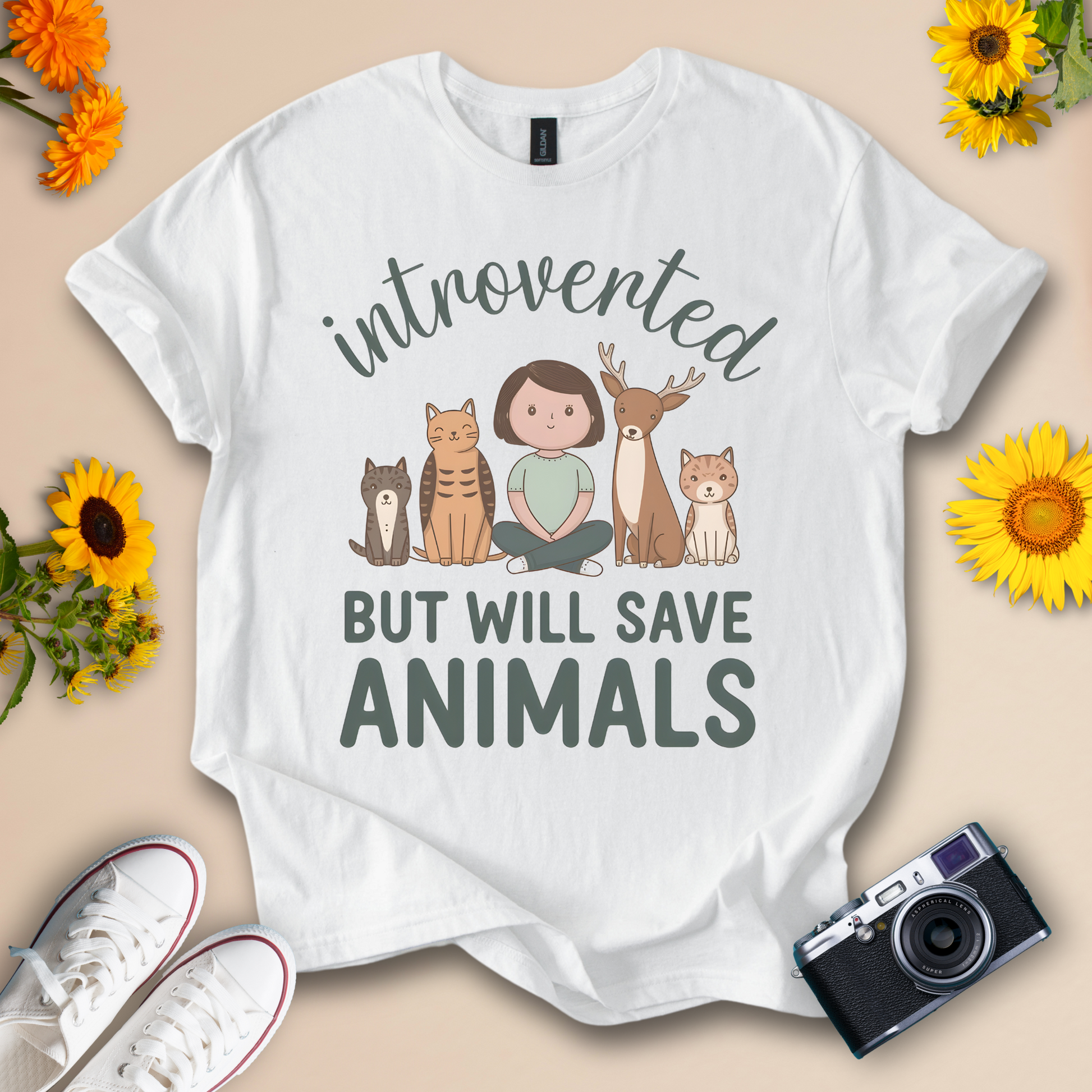 Introverted Animal Lover Tee - Wildserve - Inspirational Wildlife Tees