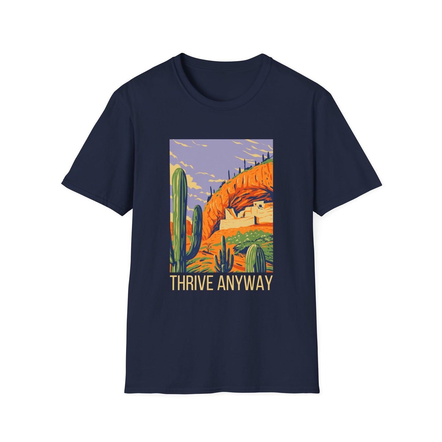 Thrive Anyway Inspirational Cactus Design