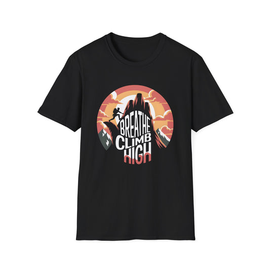 Breathe Climb High Adventure - Outdoor Enthusiasts Tee