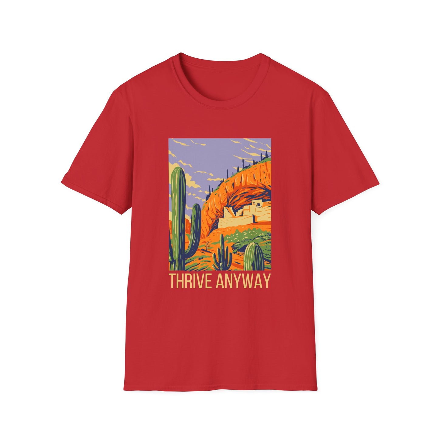 Thrive Anyway Inspirational Cactus Design