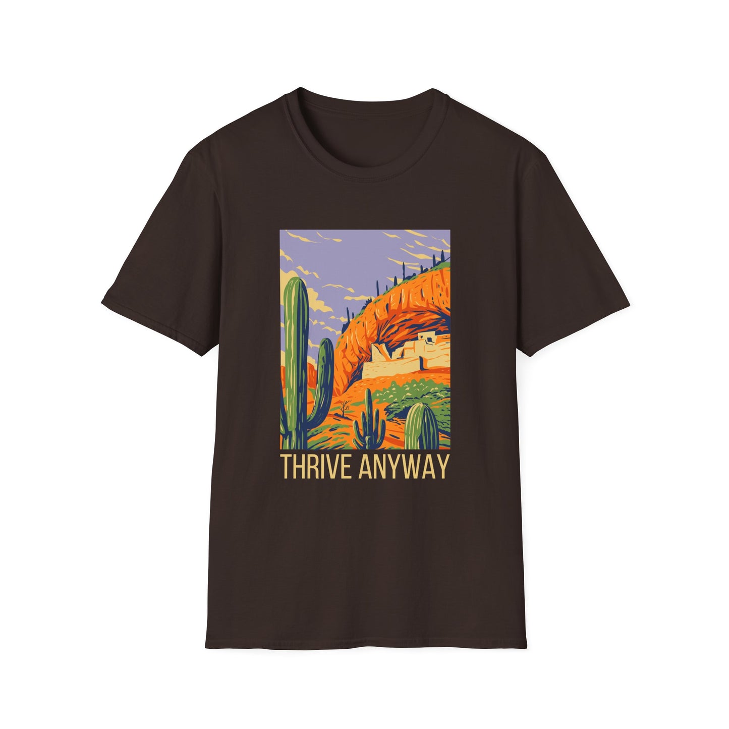 Thrive Anyway Inspirational Cactus Design