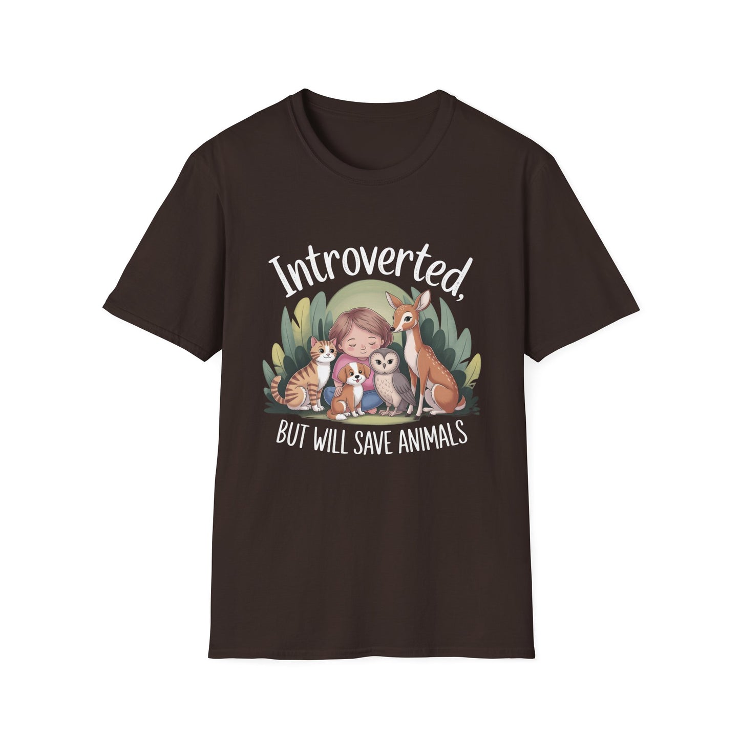 Introverted, But Will Save Animals Tee