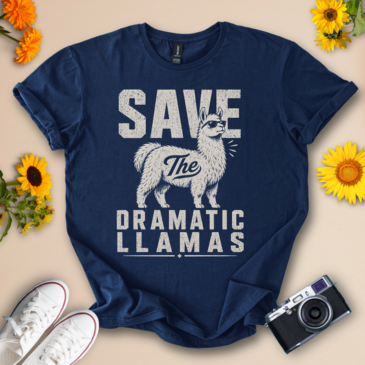 Save The Dramatic Llamas 🦙 - Wildserve - Inspirational Wildlife Tees