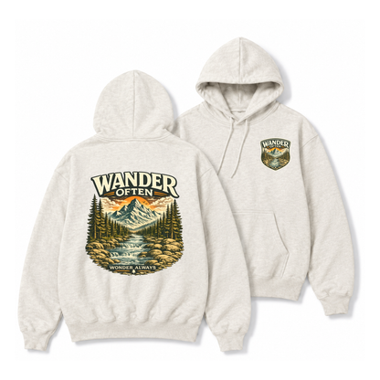 Wander Often Mountain Adventure Hoodie