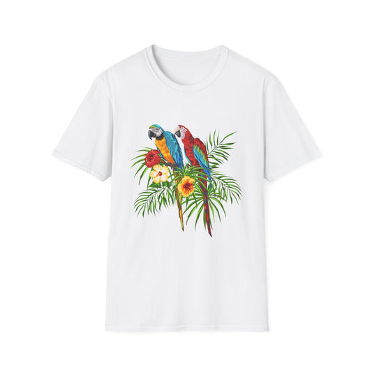 Tropical Parrots Vibrant Summer Tee