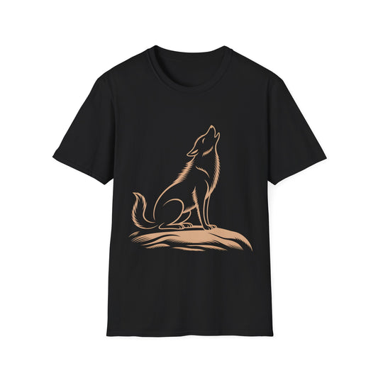 Howling Wolf - Nature-Inspired Graphic Tee