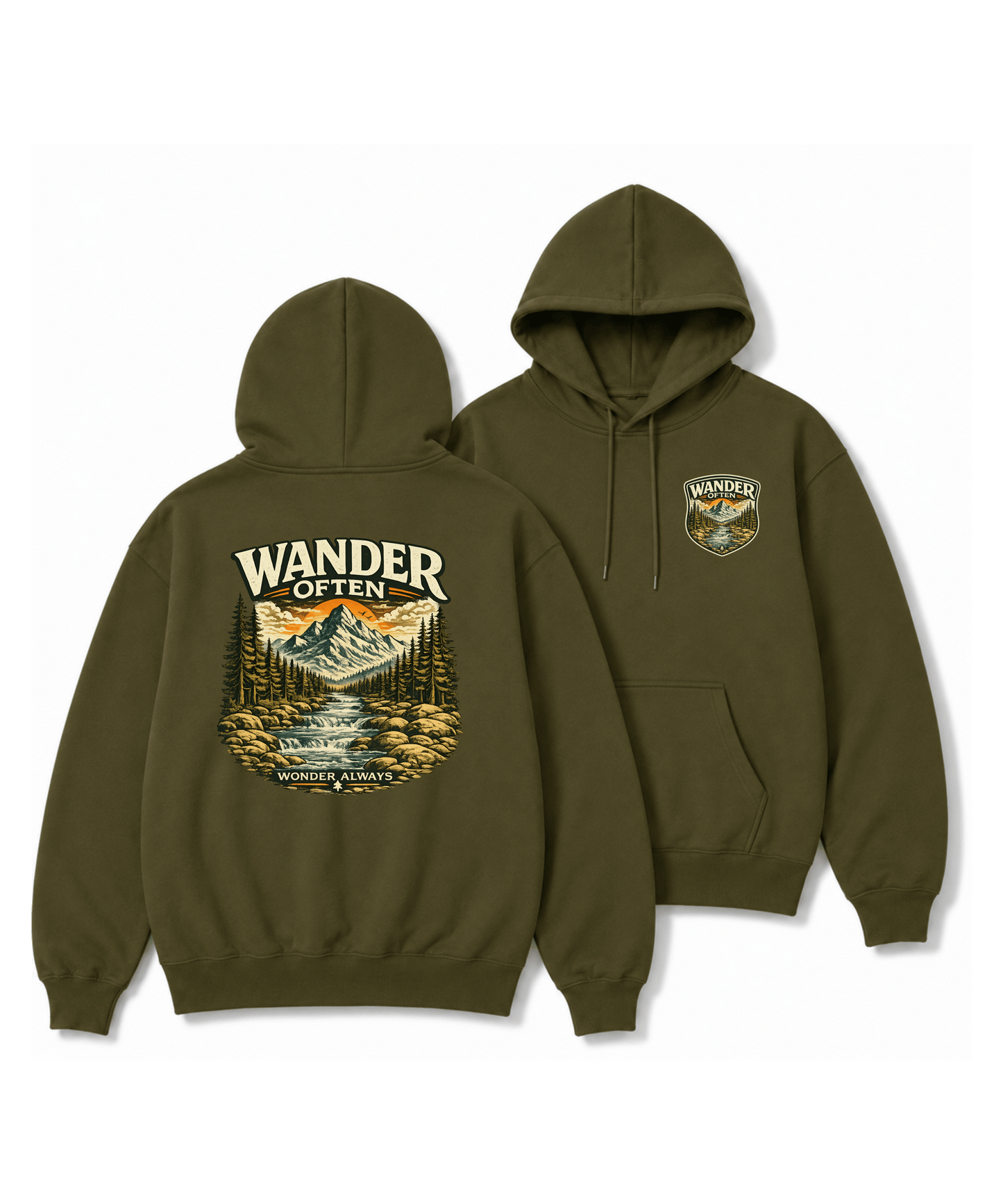 Wander Often™ Premium Hoodie - Wildserve - Inspirational Wildlife Tees