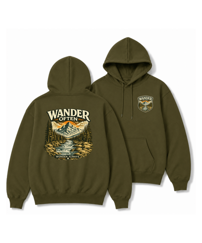 Wander Often™ Premium Hoodie - Wildserve - Inspirational Wildlife Tees