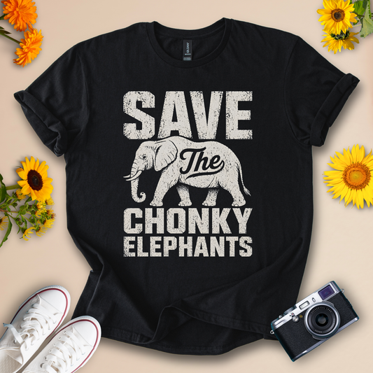 Save the Chonky Elephants 🐘 - Wildserve - Inspirational Wildlife Tees