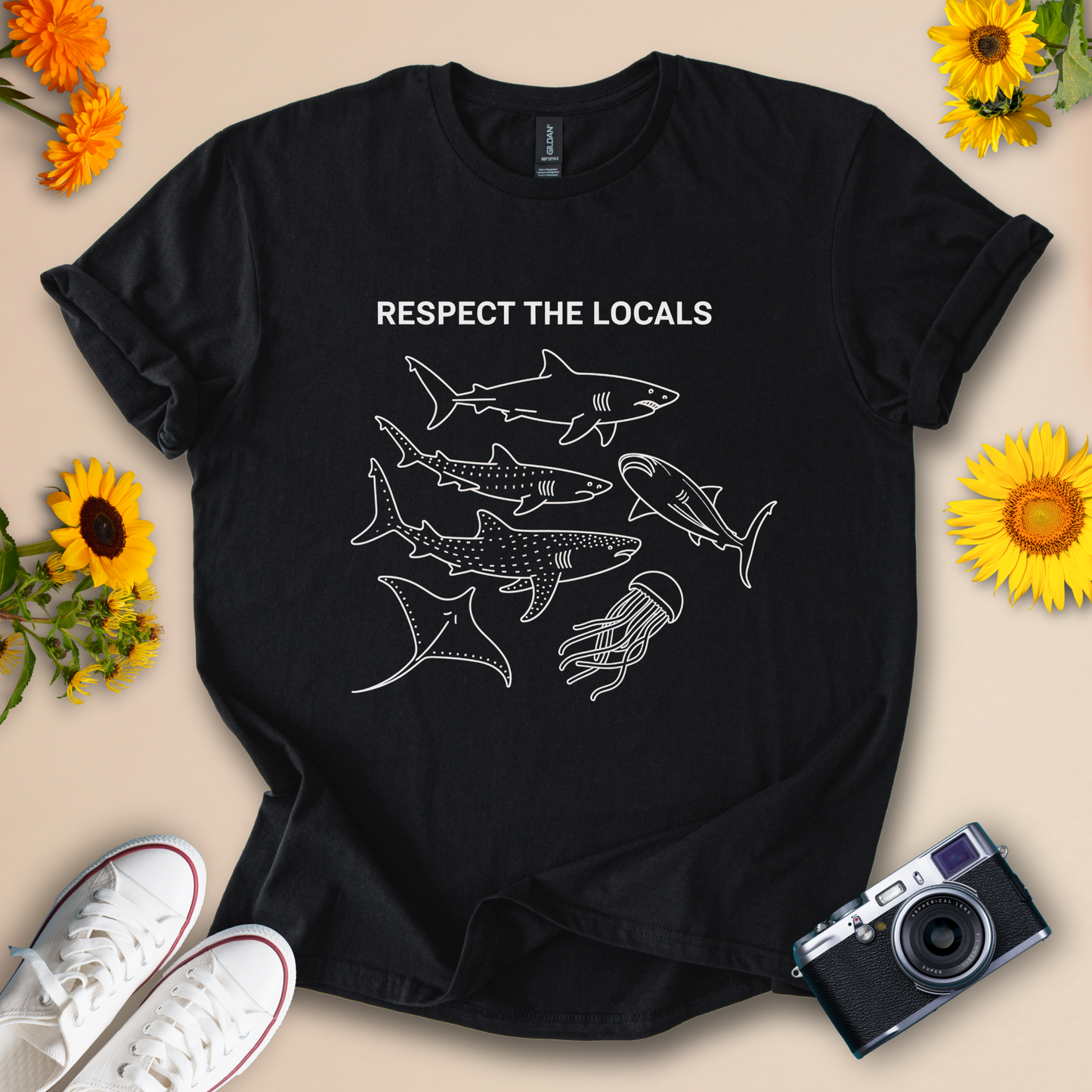 Respect the Locals Ocean Tee – Softstyle Unisex Shirt